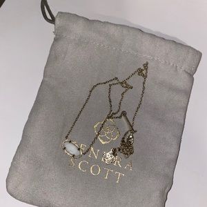 KENDRA SCOTT white elisa pendant necklace